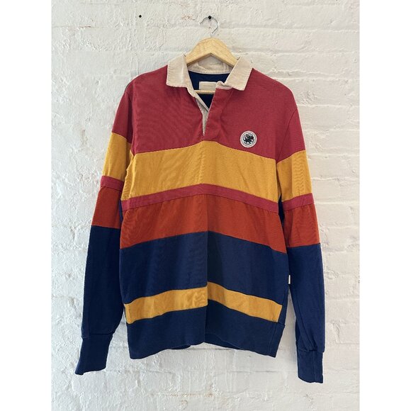 Aime Leon Dore Striped Crest Logo Rugby - Picture 1 of 3